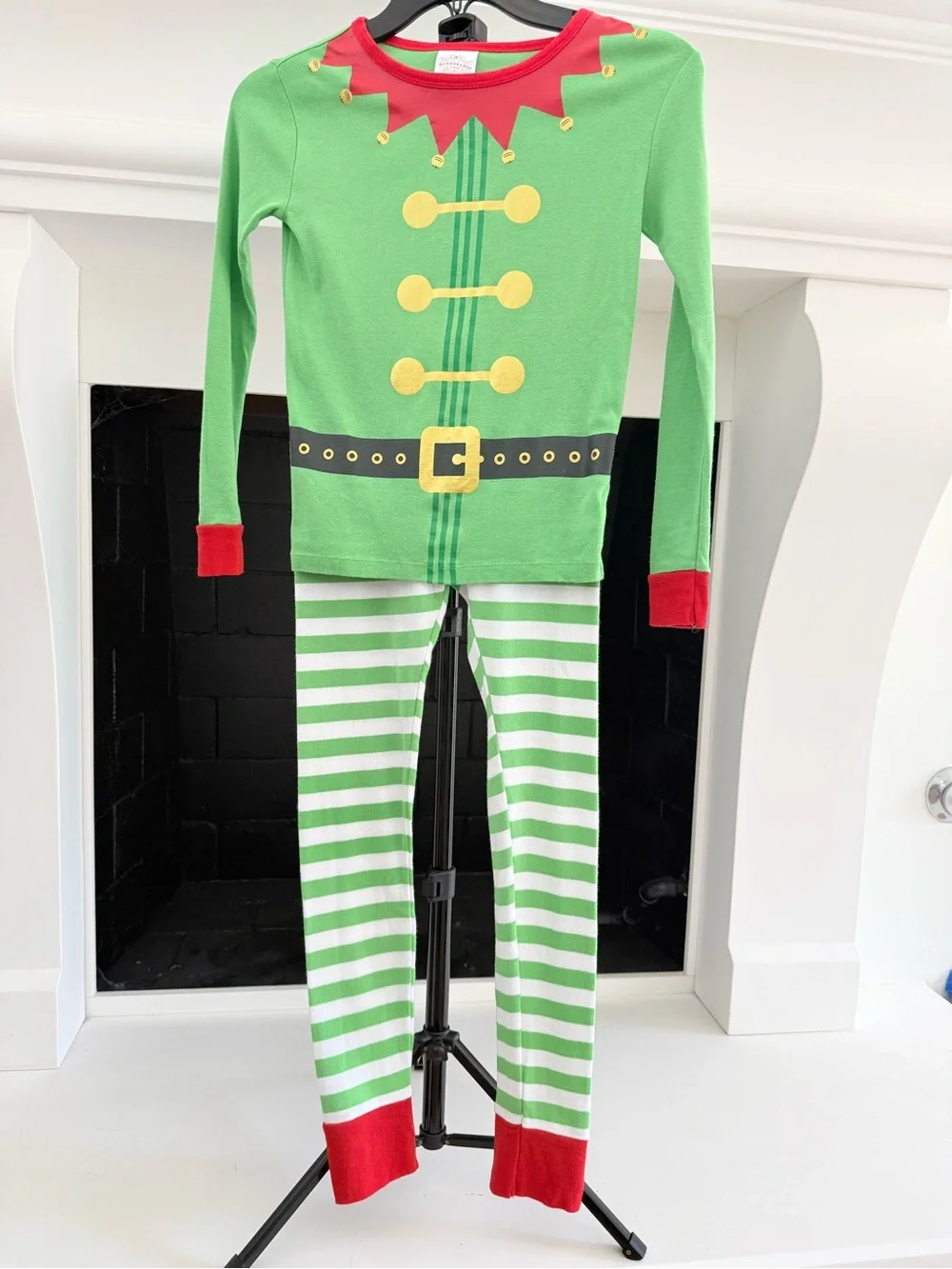 Wondershop Green and Red Elf Pajama Set- Kids 10